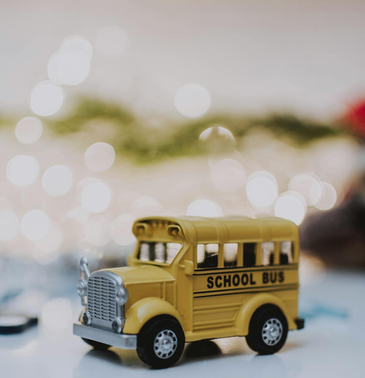 yellow school bus toy